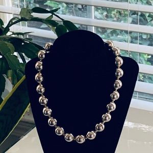 20” Silver tone necklace marked PD